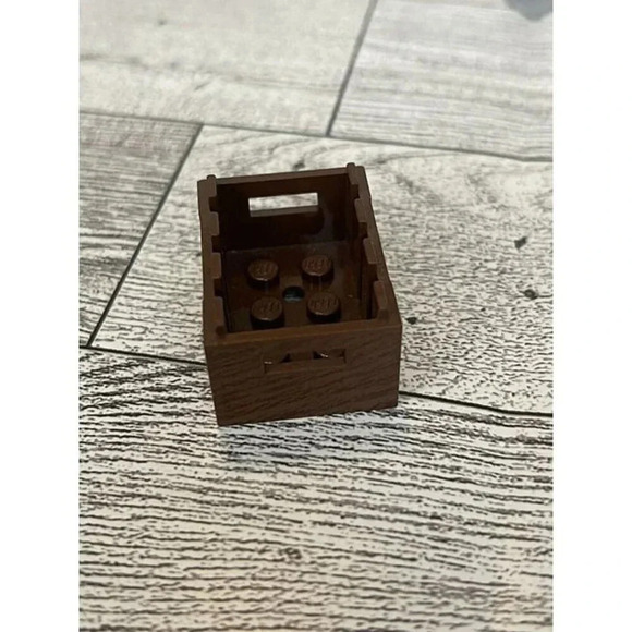 LEGO PART 30150 - Reddish Brown Crate / Box / Container - Pirates / Castle - Picture 4 of 7